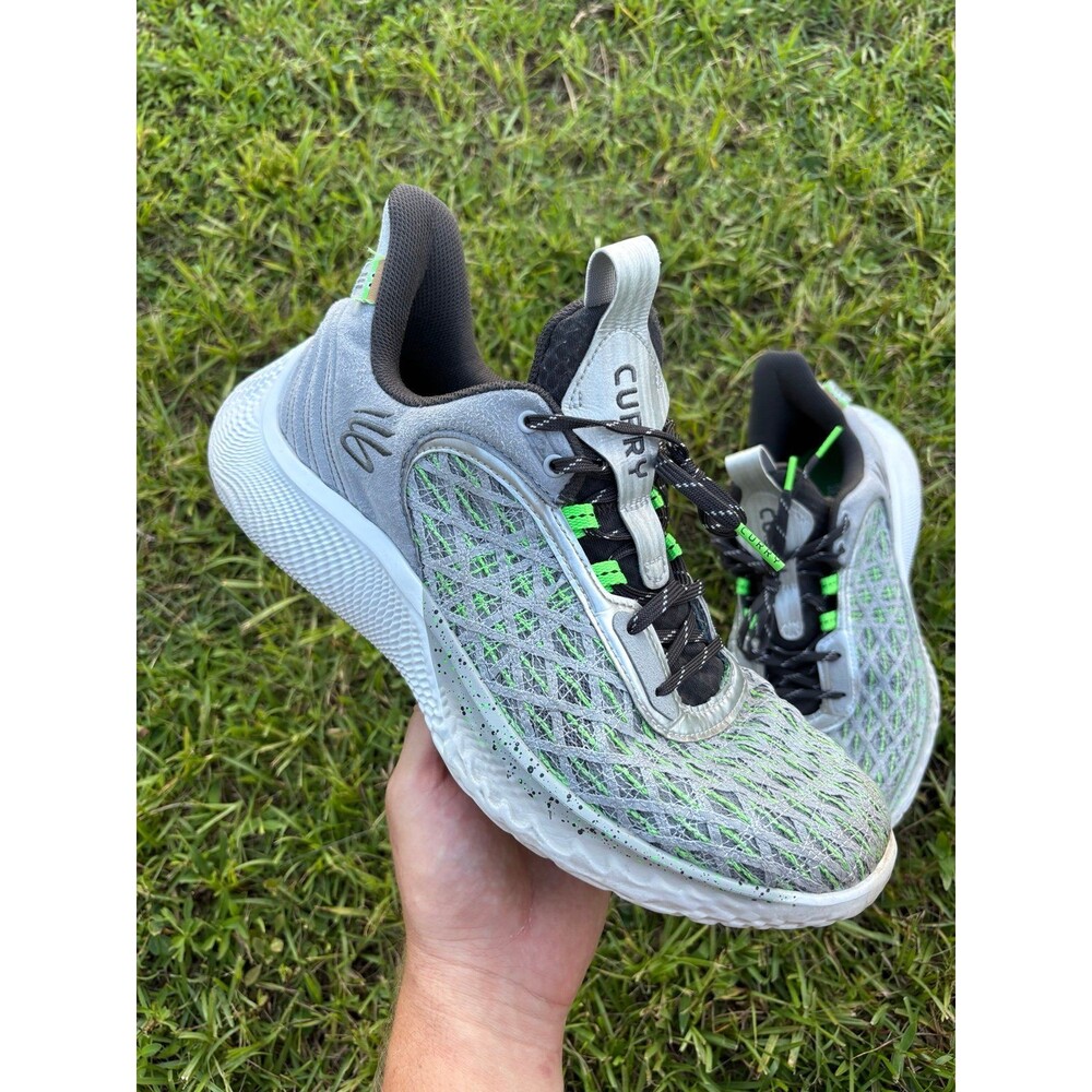 Under Armour Curry Flow 9 Sesame Street Oscar The Grouch Grey Green Size 12